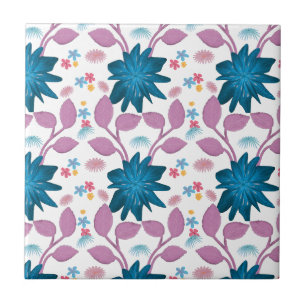 Buntes Blumenmuster Fliese