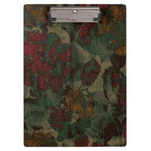 Buntes Blumentarnungsmuster Klemmbrett