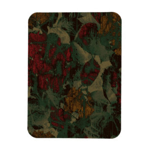 Buntes Blumentarnungsmuster Magnet