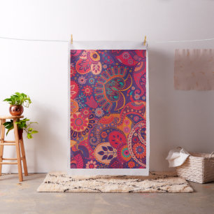 Buntes Bohemisches Boho MOD Hippy Chic-Muster Stoff