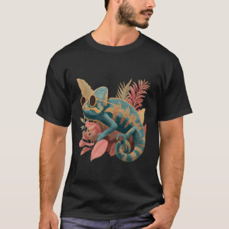 Buntes Chamäleon Eidechsen Motiv Tropisches Tier A T-Shirt