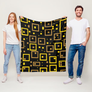 Buntes Chaos: Zufällige Farbspritzer Fleecedecke
