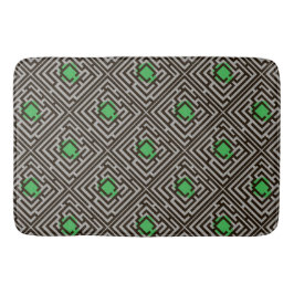 Buntes diagonales Labyrinth-Muster auf Badematte
