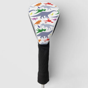 Buntes Dinosaurier-Muster (Licht) Golf Headcover