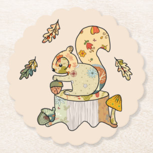 Buntes Eichhörnchen  Untersetzer