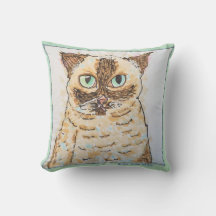 Buntes Eigenartiges Katzenporträt