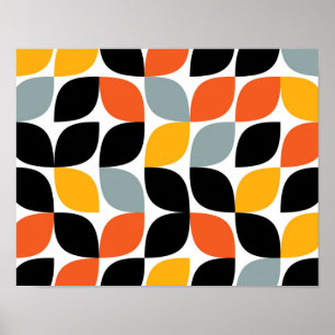 Buntes, einzigartiges, modisches, städtisches poster