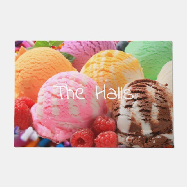 buntes Eis Fußmatte (Vorderseite)