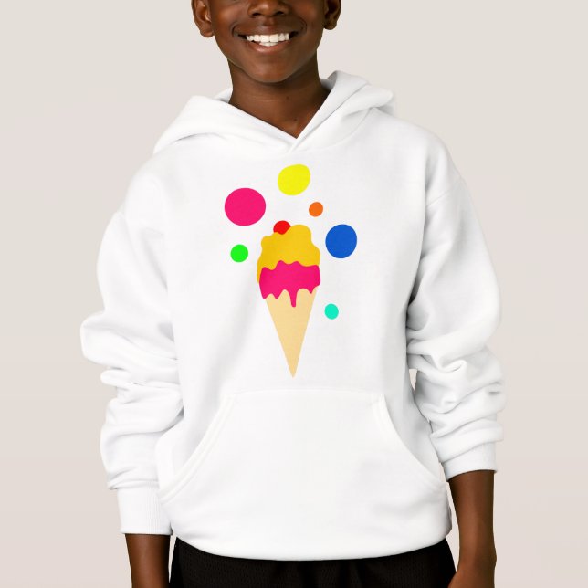buntes Eis Hoodie (Vorderseite)