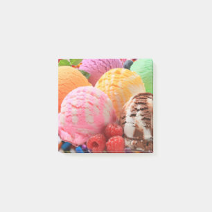 buntes Eis Post-it Klebezettel