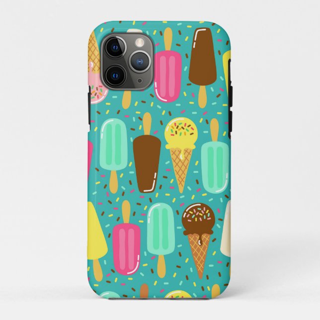 Buntes Eiscrememuster Sommer Case-Mate iPhone Hülle (Rückseite)