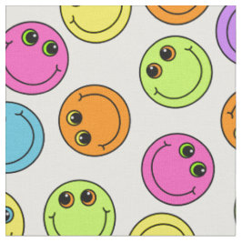 Buntes Emoji stellt gegenüber Stoff