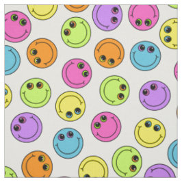 Buntes Emoji stellt gegenüber Stoff