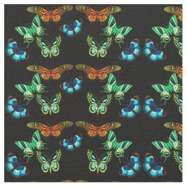 Buntes exotisches Schmetterlings-Baumwollgewebe Stoff