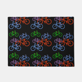 Buntes Fahrrad-Muster Fußmatte