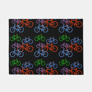 Buntes Fahrrad-Muster Fußmatte
