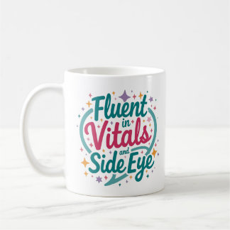 Buntes 'Fließend in Vitalwerten und Seitenblick'-T Kaffeetasse