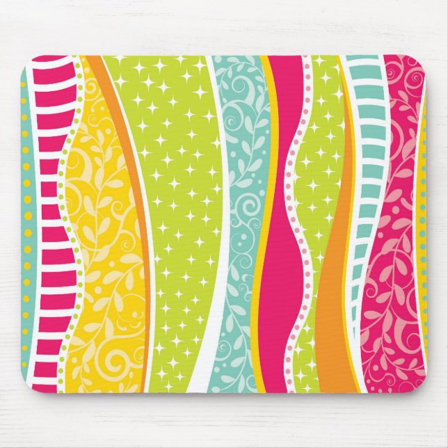 Buntes flippiges Mousepad (Vorne)