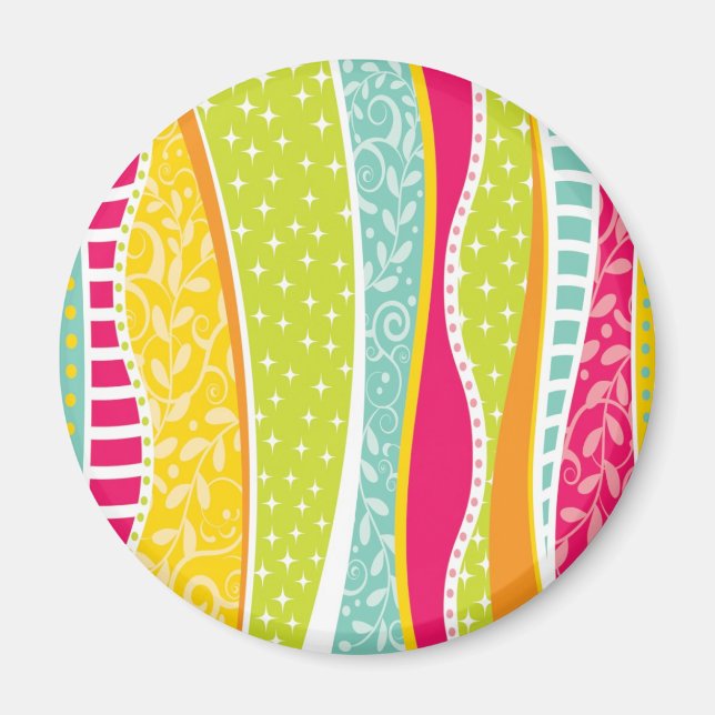 Buntes Funky Magnet (Vorne)