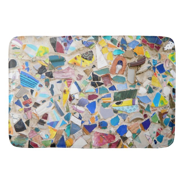 Buntes gebrochenes Tonwarenwandbild sehr Badematte (Vorderseite)