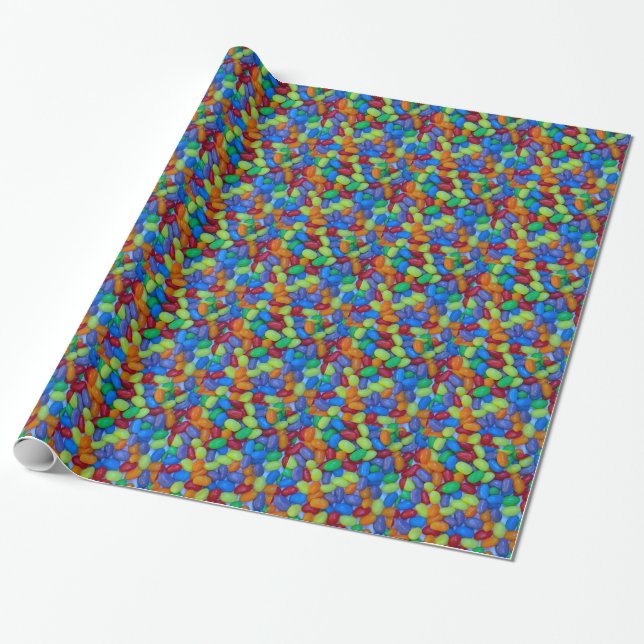 Buntes Geleebonbonmuster Geschenkpapier (Ungerollt)