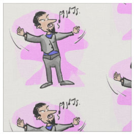 Buntes Gewebe des männlichen Sängers der Stoff