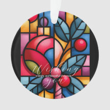 Buntes Glas Weihnachtsbeeren