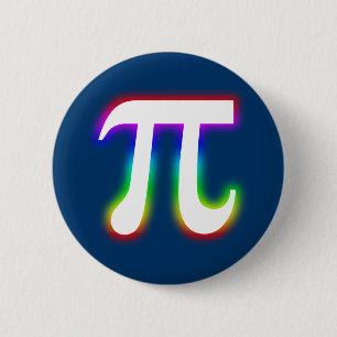 Buntes glühendes Mathe PU-Zahl-  Button
