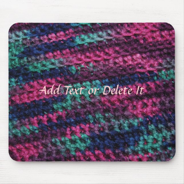 Buntes Häkelarbeit mousepad (Vorne)