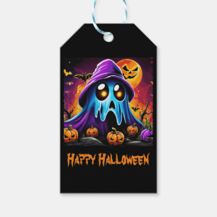 Buntes Halloween Ghost Pumpkin Happy Halloween Geschenkanhänger