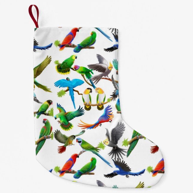 Buntes Haustier plappert WeihnachtsStrumpf nach Kleiner Weihnachtsstrumpf (Vorderseite)
