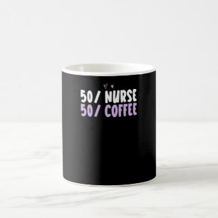 Buntes Herz 50 Krankenschwester 50 Kaffee Spruch Kaffeetasse