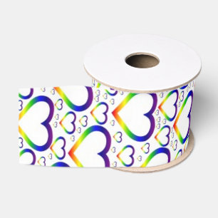 Buntes Herz-Band Ripsband