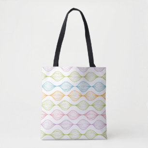 Buntes horizontales ogee Muster Tasche