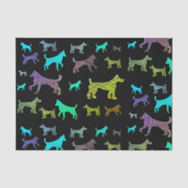 Buntes Hundeseidenpapier Seidenpapier