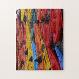 Buntes Kajak-Puzzlespiel