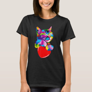 Buntes Kätzchen für Katze 1 T-Shirt
