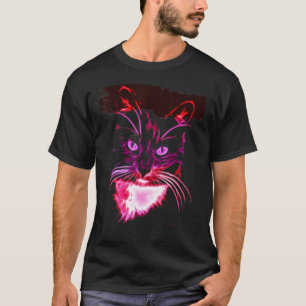 Buntes Katzenkunst-Neuheit-Shirt - Geschenk für Ka T-Shirt