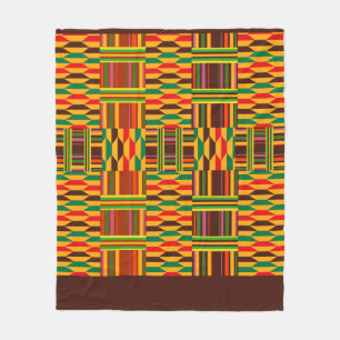 Buntes Kente Fleecedecke