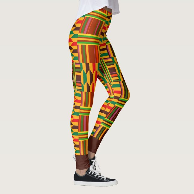 Buntes Kente Leggings (Rechts)