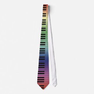 Buntes Klavier befestigt | Musik-Geschenke Krawatte