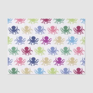 Buntes Krakenmuster Seidenpapier