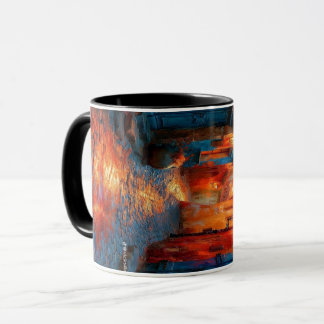 Buntes Kritzelmuster-Kaffeetasse | Süße Cartoon- Tasse