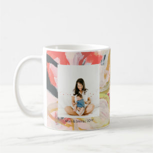 Buntes Kunst Best Mom Muttertag Foto-Geschenk Kaffeetasse