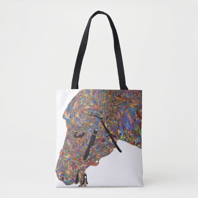 Buntes Kunstpferd Tasche (Vorderseite)