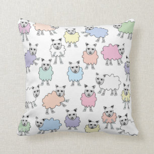 Buntes Lamm-Kissen Kissen