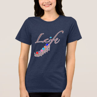 Buntes Leben ist eine Achterbahn Tri-Blend Shirt