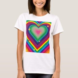 Buntes Liebes-T-Shirt für Frauen T-Shirt