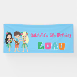 Buntes Luau scherzt Party-Fahne Banner