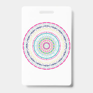 buntes Mandala Ausweis